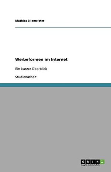 Werbeformen Im Internet