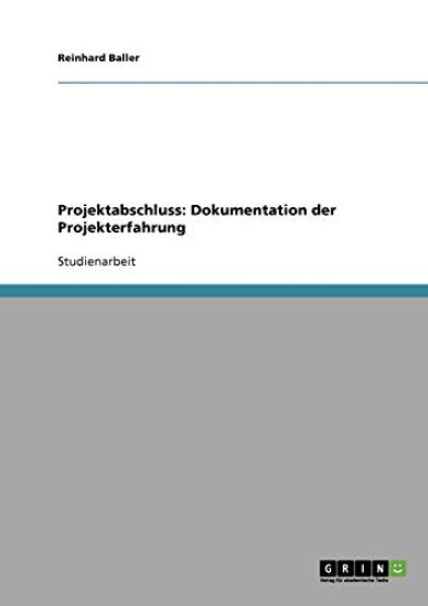 Projektabschluss