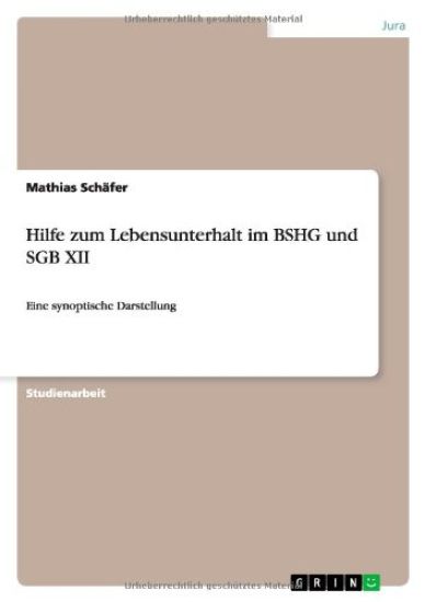 Hilfe zum Lebensunterhalt im BSHG und SGB XII