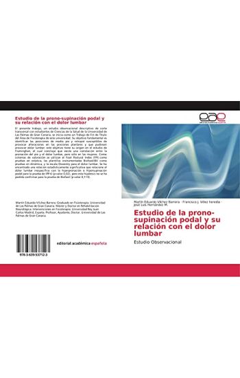 Estudio de la prono-supinación podal y su relación con el dolor lumbar