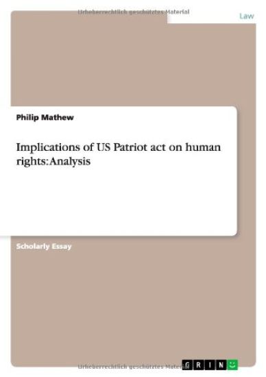 Implications of US Patriot act on human rights