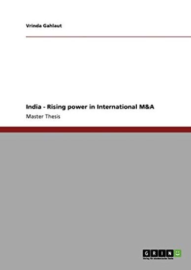 India - Rising power in International M&A