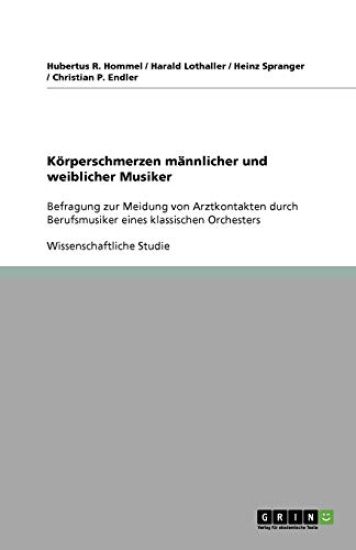 Körperschmerzen männlicher und weiblicher Musiker