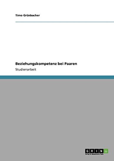 Beziehungskompetenz bei Paaren