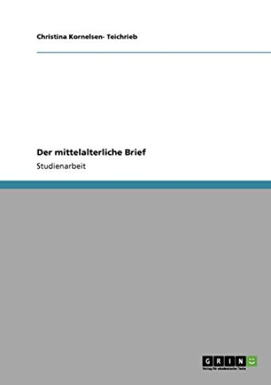Der mittelalterliche Brief