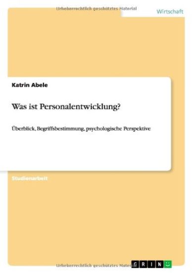Was ist Personalentwicklung?