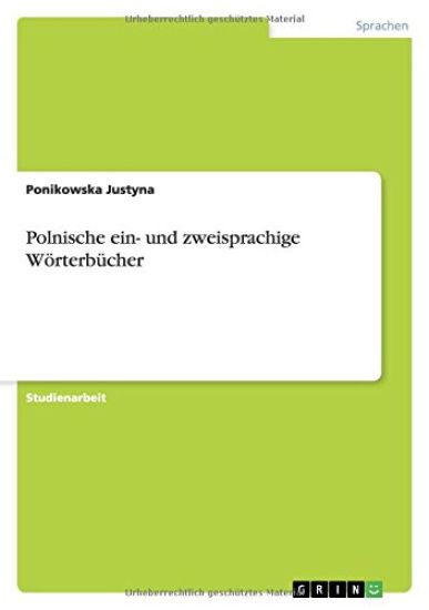 Polnische ein- und zweisprachige Wörterbücher