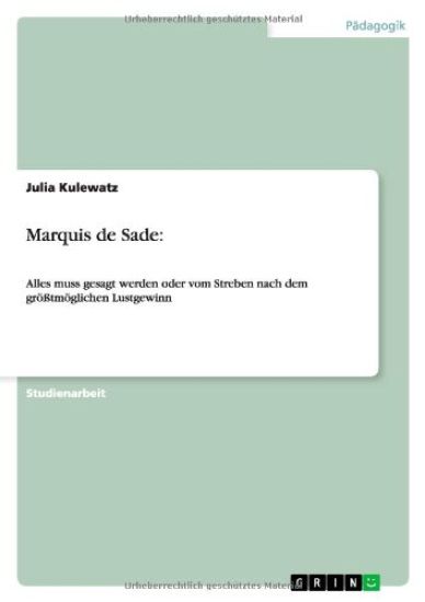 Marquis de Sade