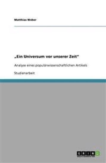 "Ein Universum vor unserer Zeit"