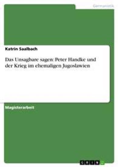 Das Unsagbare sagen
