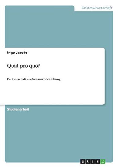 Quid pro quo?