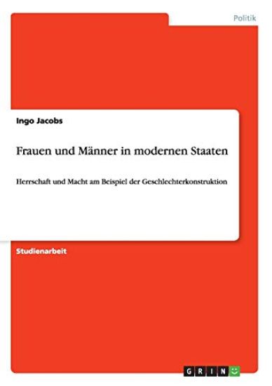 Frauen und Männer in modernen Staaten
