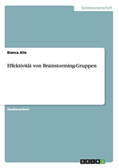 Effektivität von Brainstorming-Gruppen