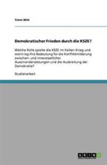 Demokratischer Frieden durch die KSZE?