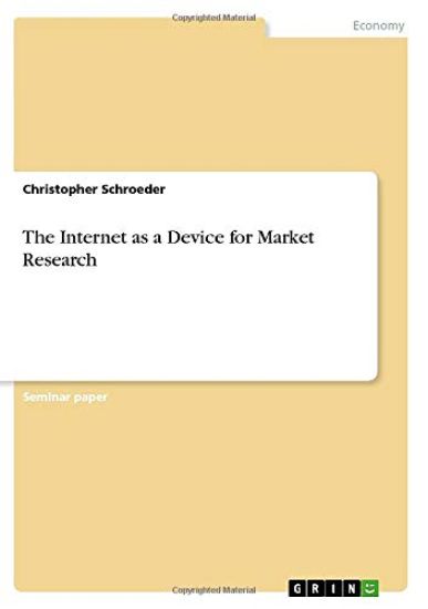 The Internet as a Device for Market Research