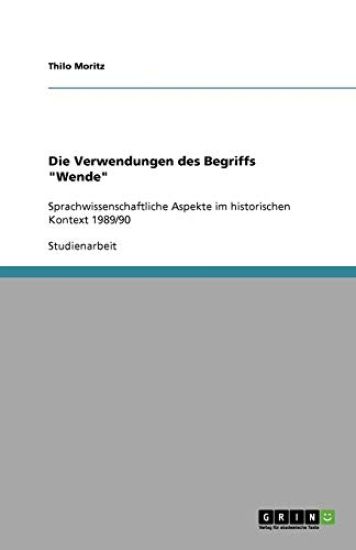 Die Verwendungen des Begriffs Wende