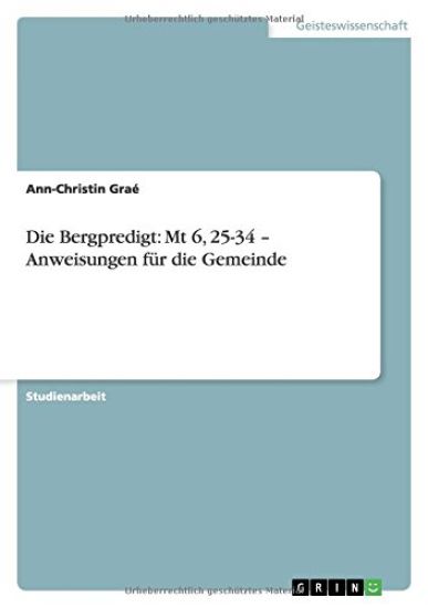Die Bergpredigt