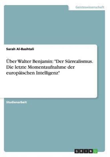 Über Walter Benjamin