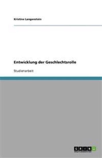 Entwicklung der Geschlechtsrolle