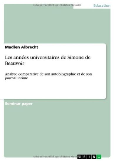 Les années universitaires de Simone de Beauvoir