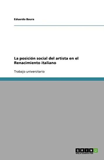 La posición social del artista en el Renacimiento italiano