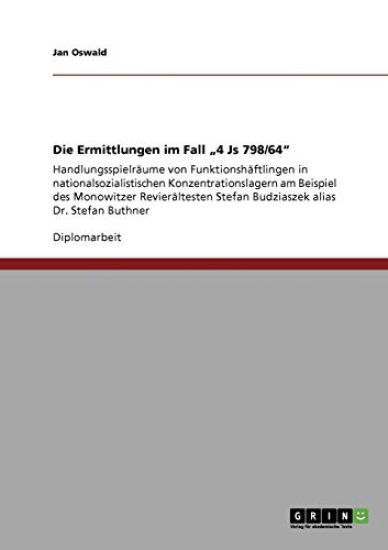 Die Ermittlungen im Fall "4 Js 798/64"