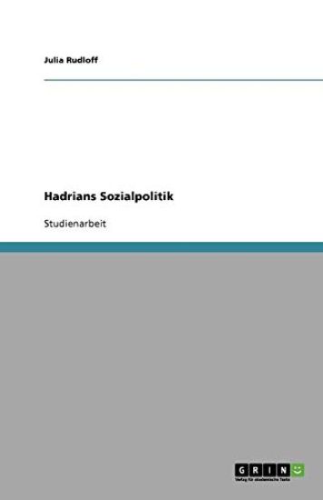 Hadrians Sozialpolitik