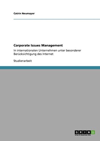 Corporate Issues Management