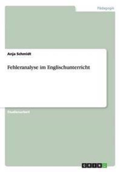 Fehleranalyse im Englischunterricht