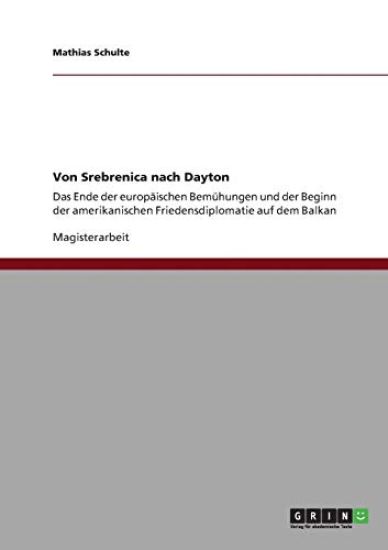 Von Srebrenica nach Dayton