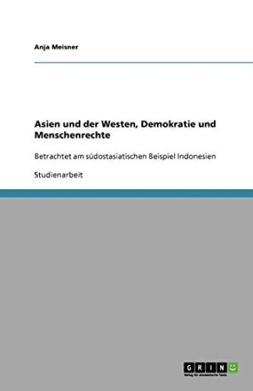Asien Und Der Westen, Demokratie Und Menschenrechte