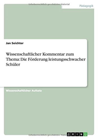 Wissenschaftlicher Kommentar zum Thema