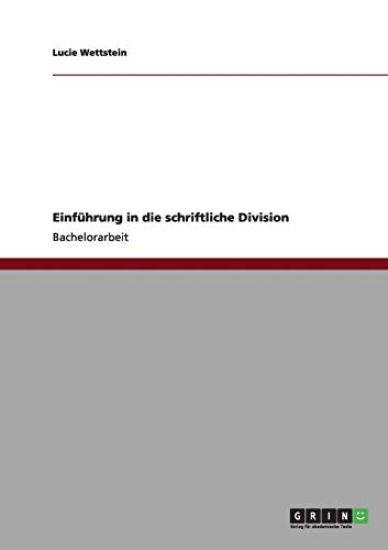 Einführung in die schriftliche Division