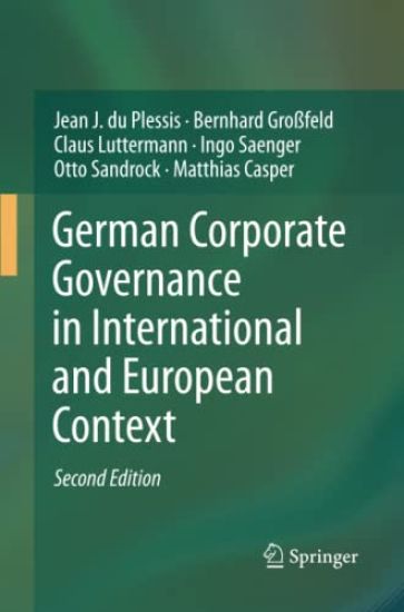 German Corporate Governance in International and European Context