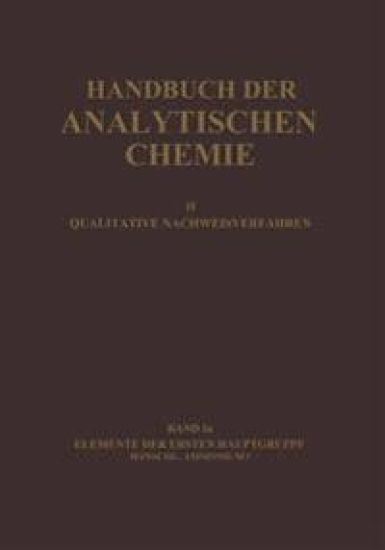 Elemente der Ersten Hauptgruppe Einschl. Ammonium