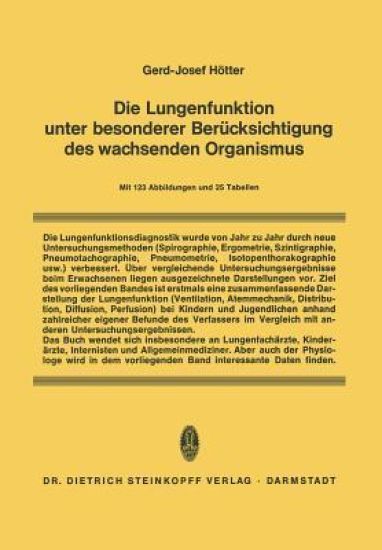 Die Lungenfunktion unter besonderer Berücksichtigung des wachsenden Organismus