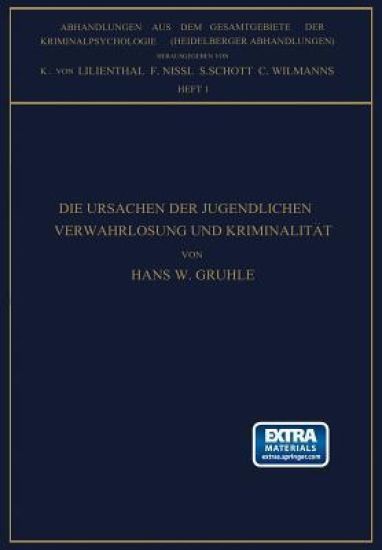 Die Ursachen der Jugendlichen Verwahrlosung und Kriminalität