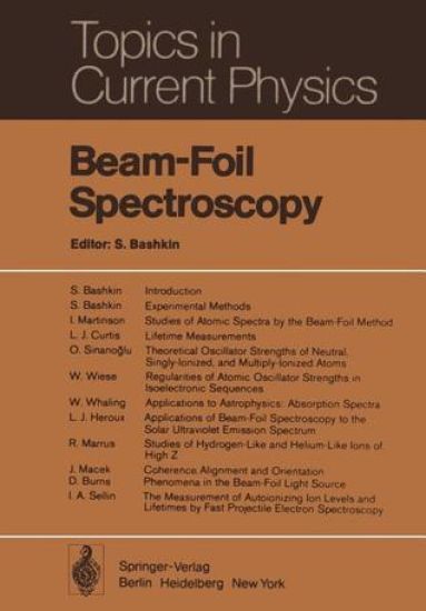 Beam-Foil Spectroscopy
