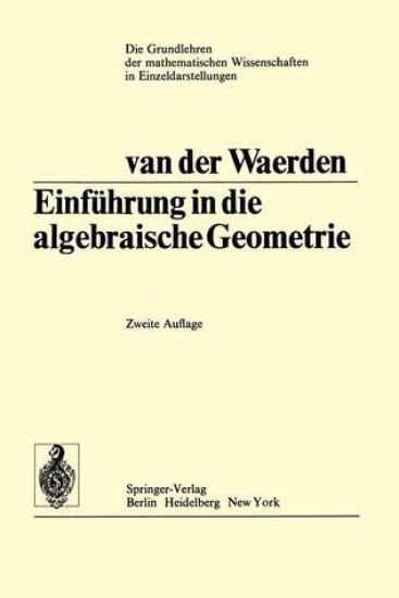 Einführung In Die Algebraische Geometrie