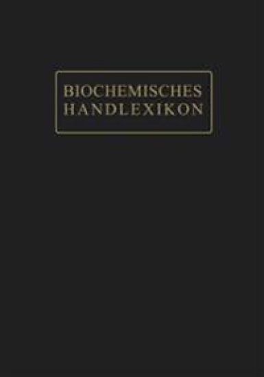 Biochemisches Handlexikon