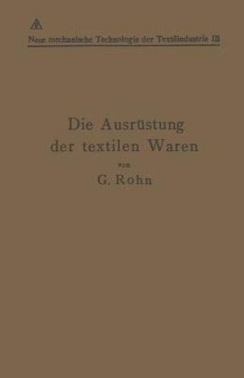 Die Ausrüstung der textilen Waren