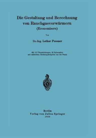 Die Gestaltung und Berechnung von Rauchgasvorwärmern (Economisern)