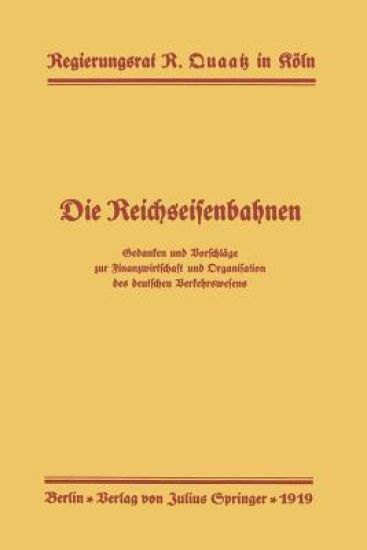 Die Reichseisenbahnen
