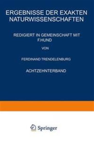 Ergebnisse der Exakten Naturwissenschaften