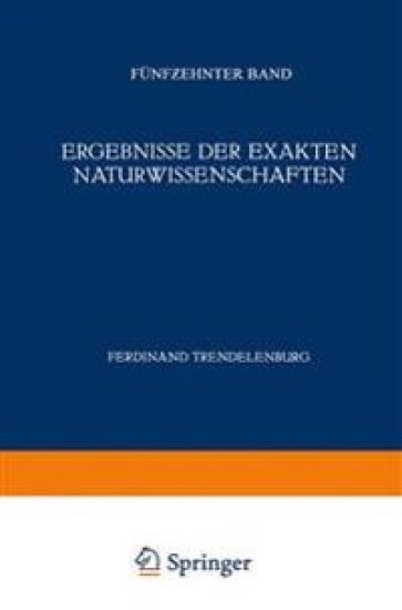 Ergebnisse der Exakten Naturwissenschaften