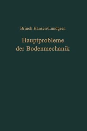 Hauptprobleme der Bodenmechanik