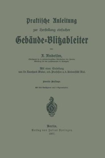 Praktische Anleitung zur Herstellung einfacher Gebäude-Blitzableiter