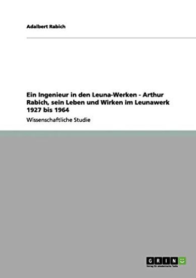 Ein Ingenieur in den Leuna-Werken - Arthur Rabich, sein Leben und Wirken im Leunawerk 1927 bis 1964