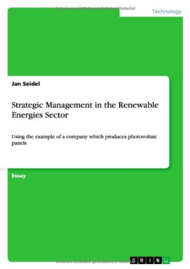 Strategic Management in the Renewable Energies Sector