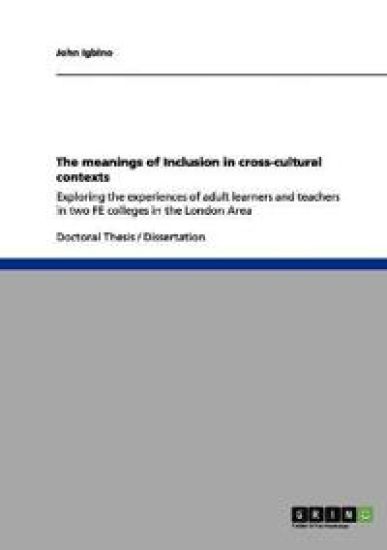 The meanings of Inclusion in cross-cultural contexts